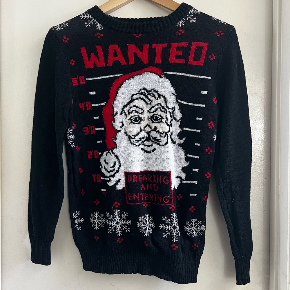 Hybrid brand big boys small “ugly” Christmas / Holiday sweater